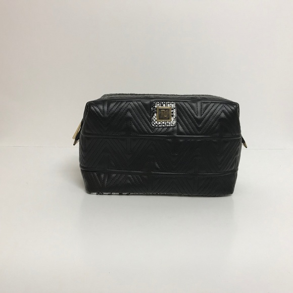 River Island Black Snake Print Makeup Cosmetic Bag - Picture 2 of 7